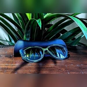 Jimmy Choo Turquoise & Silver Sunglasses